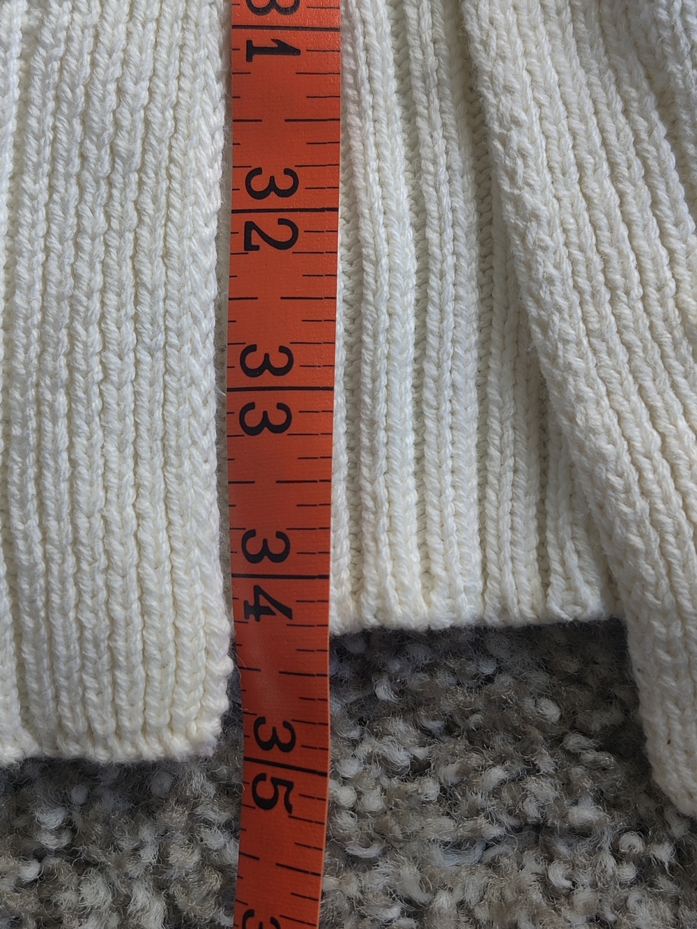 St John's Bay Navy Stripe White Open-Front Long Cardigan Sweater - Picture 6 of 8